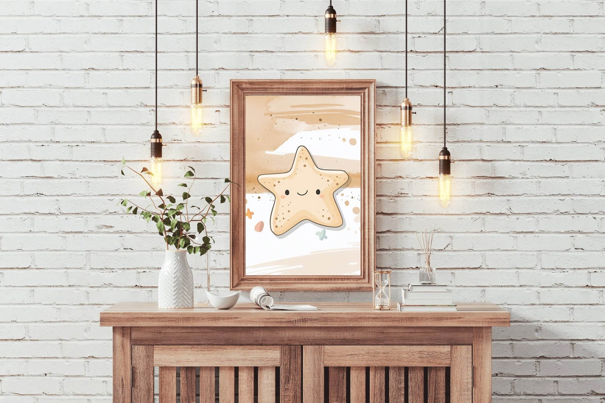 Cute Starfish Character Illustration - beink online art store