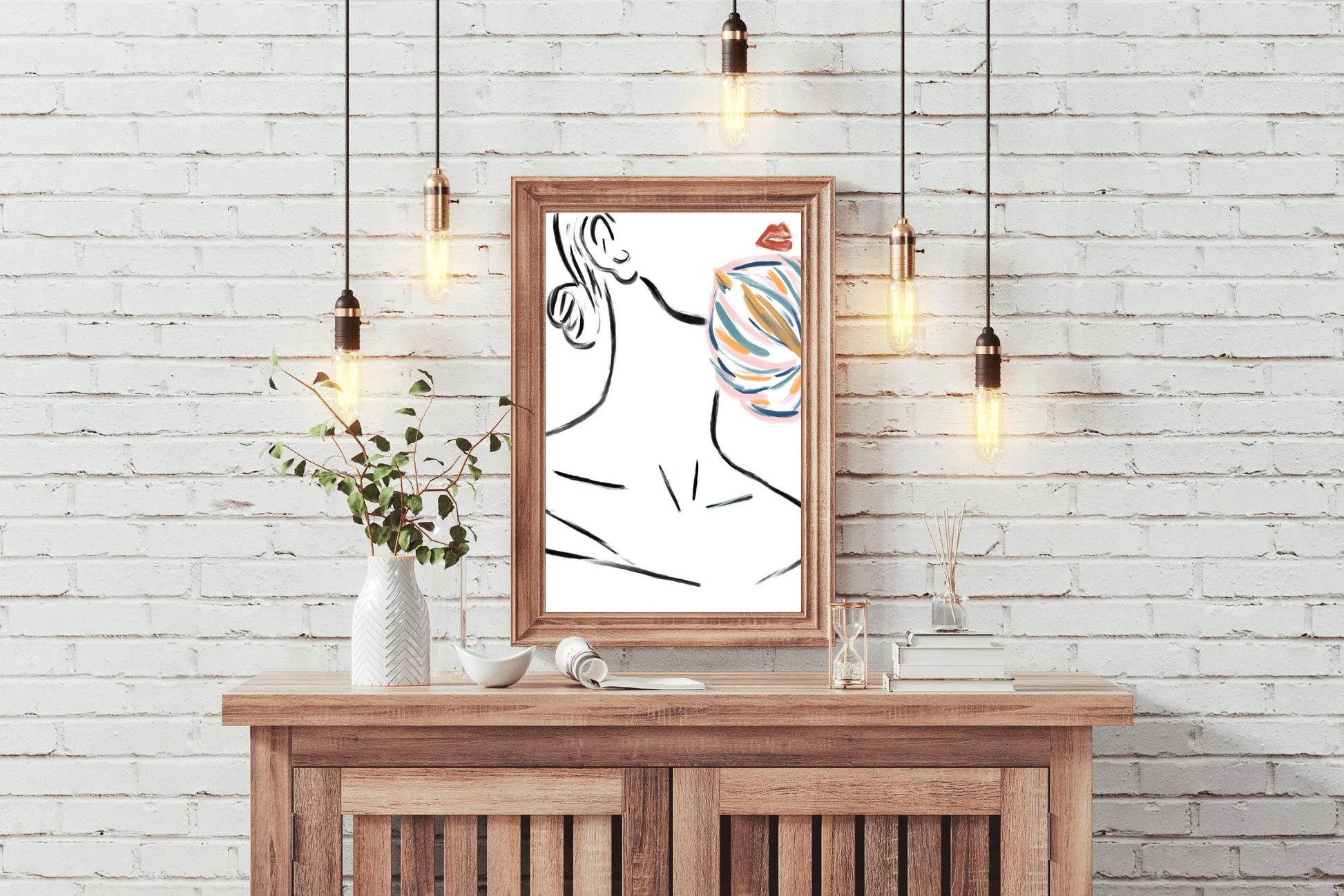 Painting of A Woman's Neck Wall Art - beink online art store