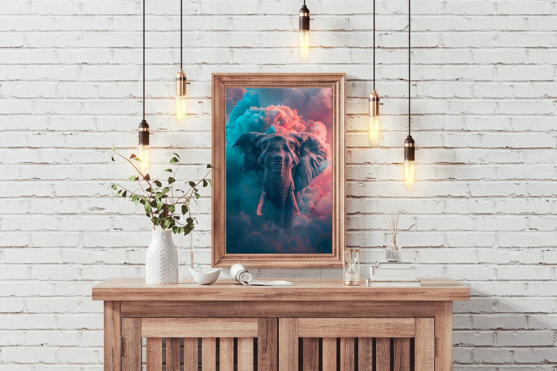 Indian Elephant Animal Wall Art - beink online art store