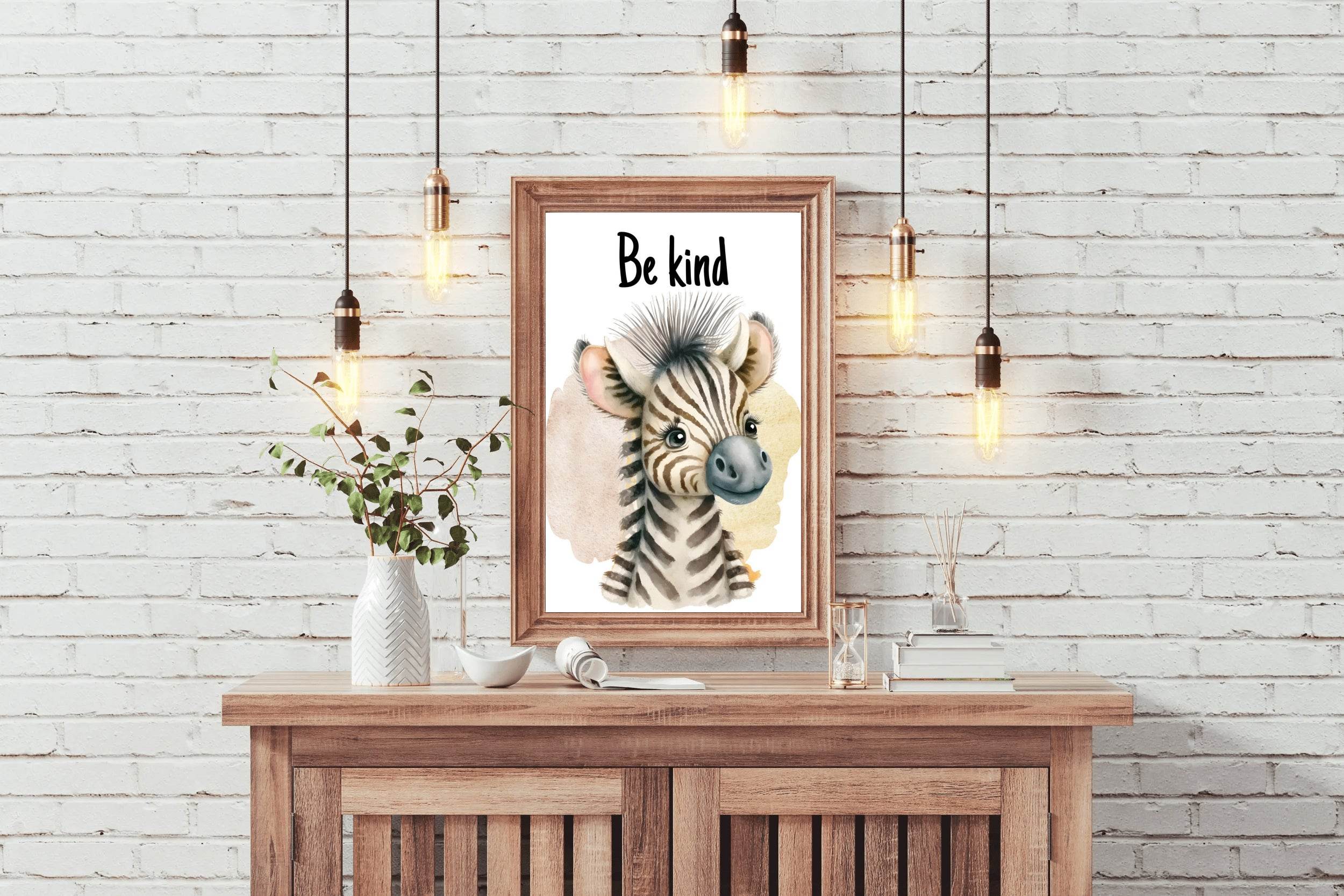 Drawing of Baby Zebra Wall Art - beink online art store