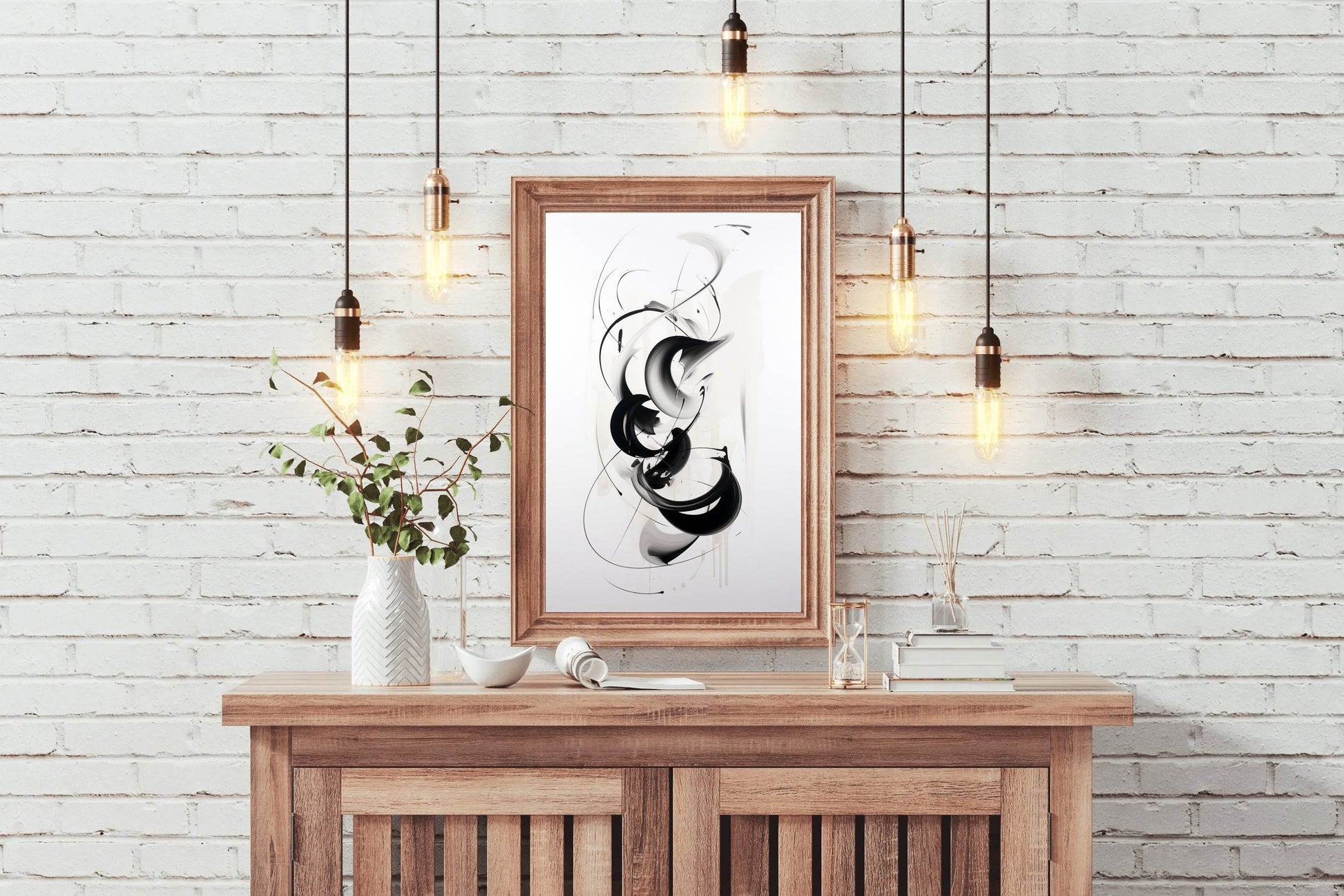 Black and White Abstract Wall Art - beink online art store