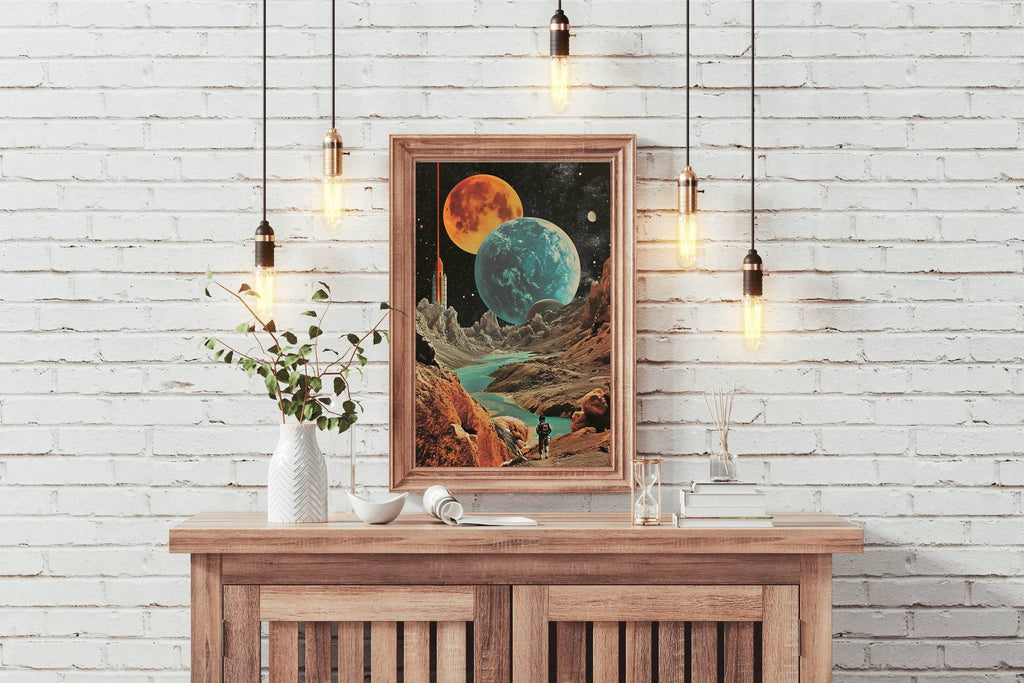 view Of The Planets In Space Wall Art - beink online art store