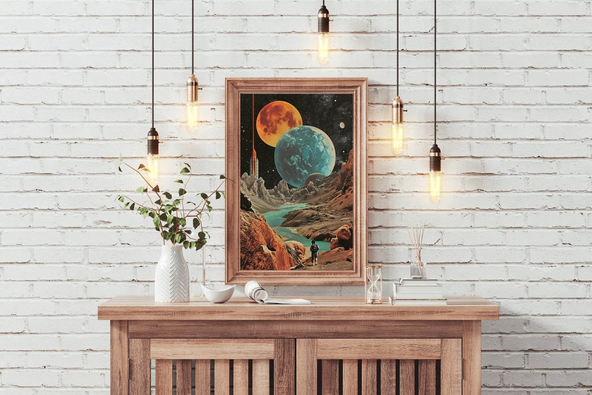 view Of The Planets In Space Wall Art - beink online art store