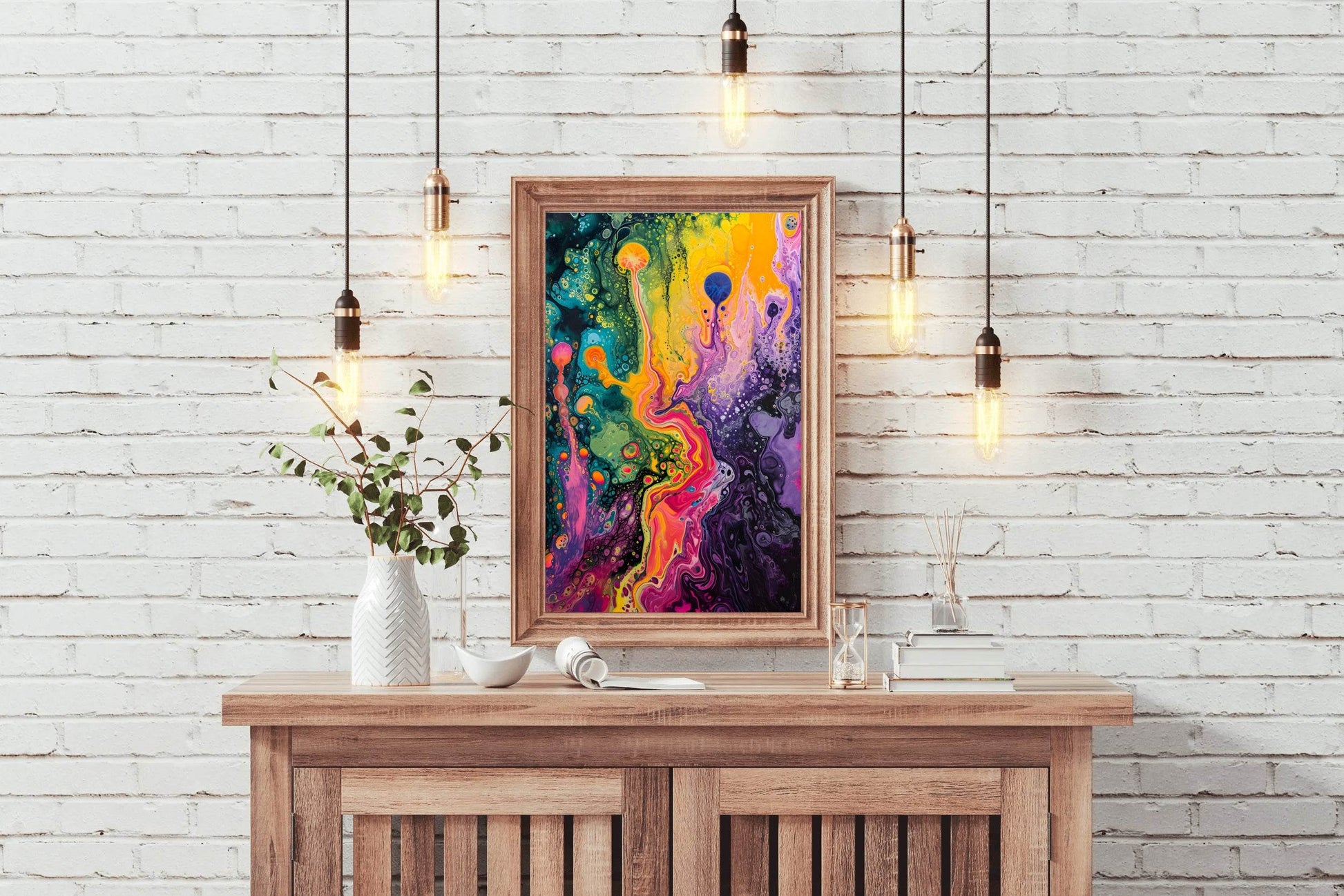 Abstract Psychedelic Dreamscape Wall Art - beink online art store