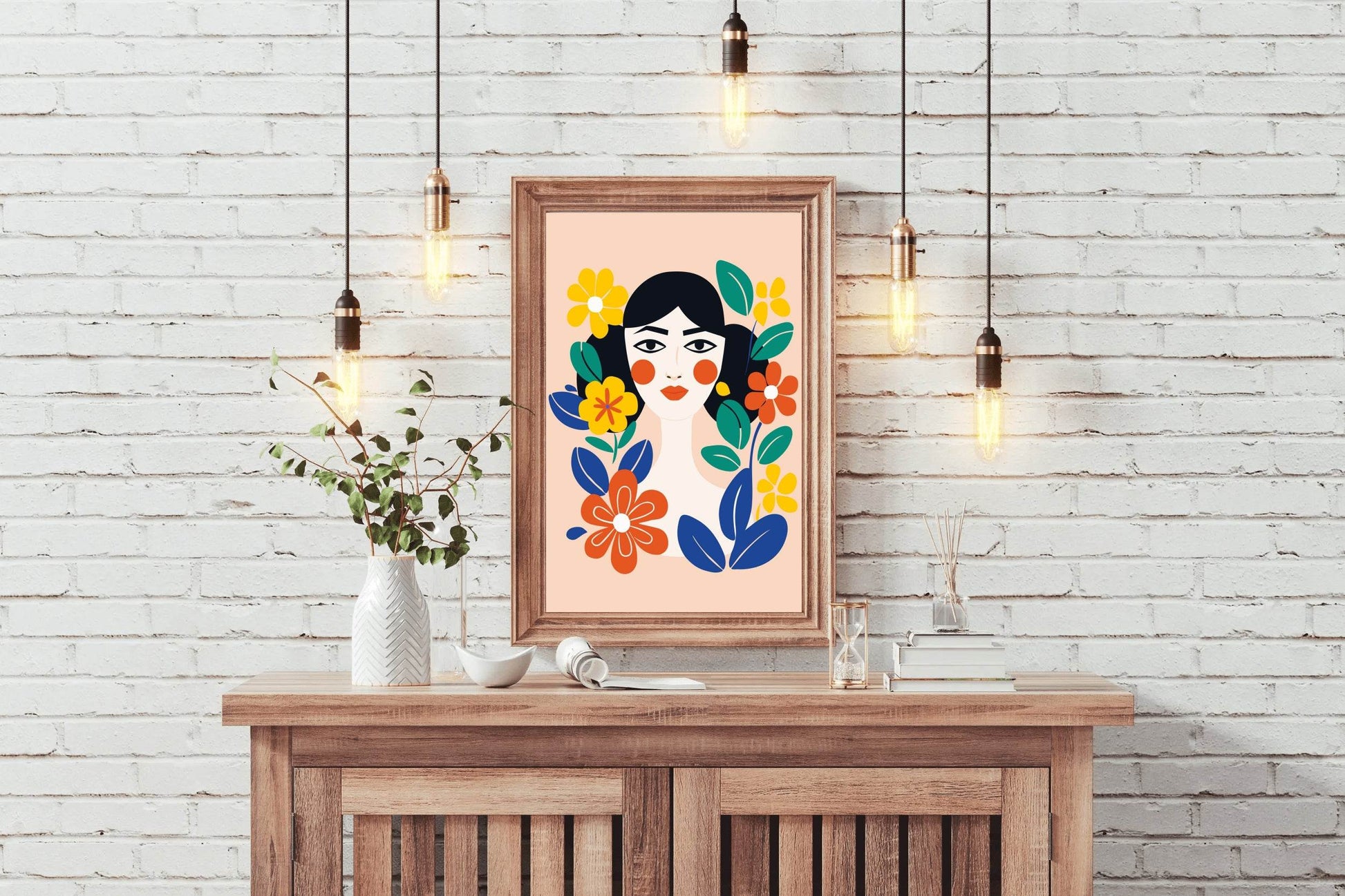 Flower Girl Wall Art - beink online art store