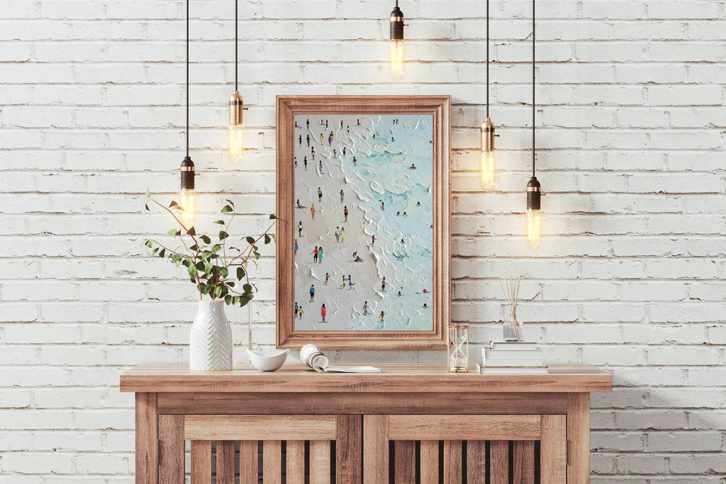 Summer Day at the Shore Modern Wall Art - beink online art store
