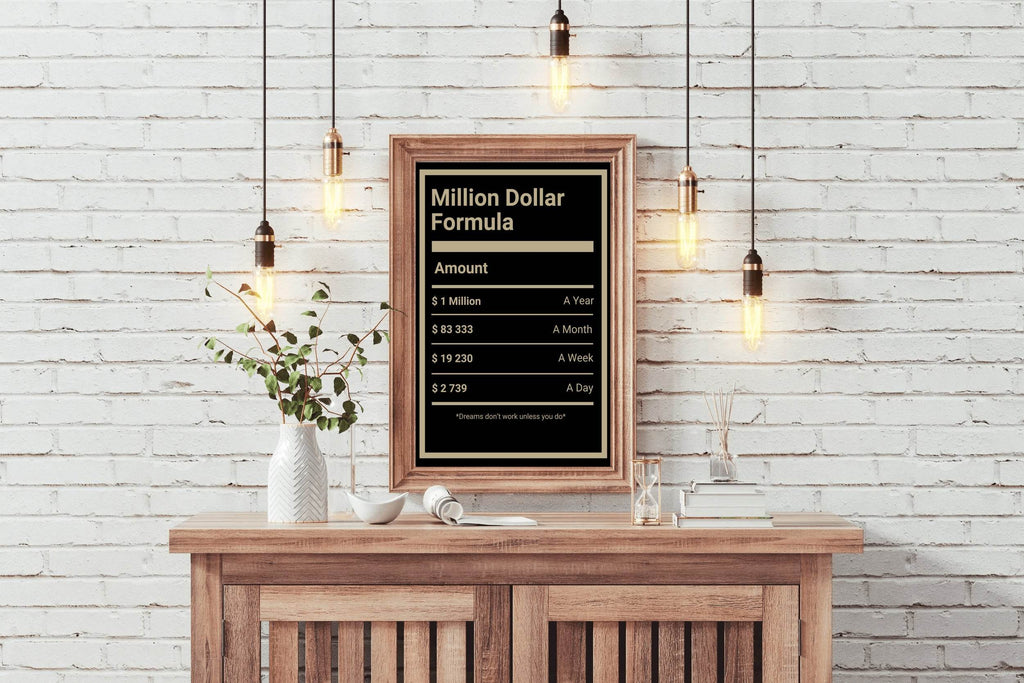 Million Dollar Formula Wall Art - beink online art store
