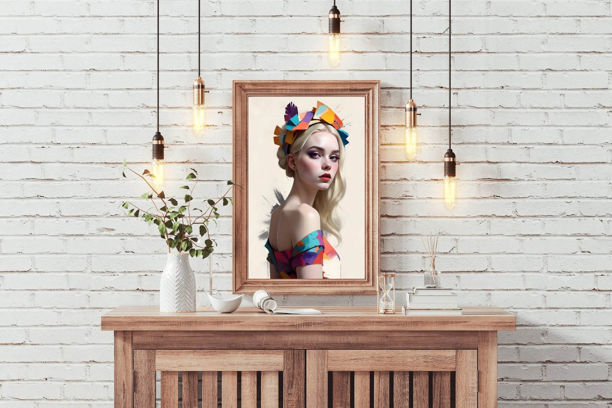 Girl with Blonde Hair Wall Art - beink online art store