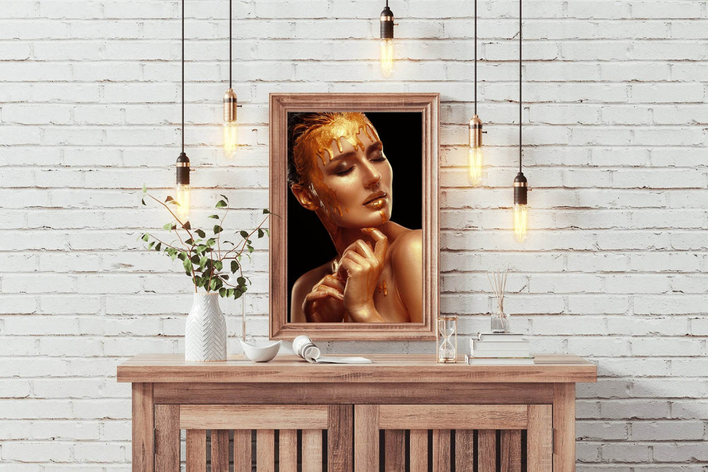 Gold Woman Wall Art - beink online art store