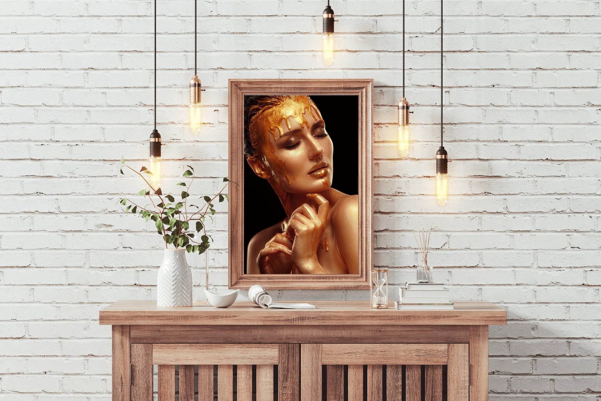 Gold Woman Wall Art - beink online art store