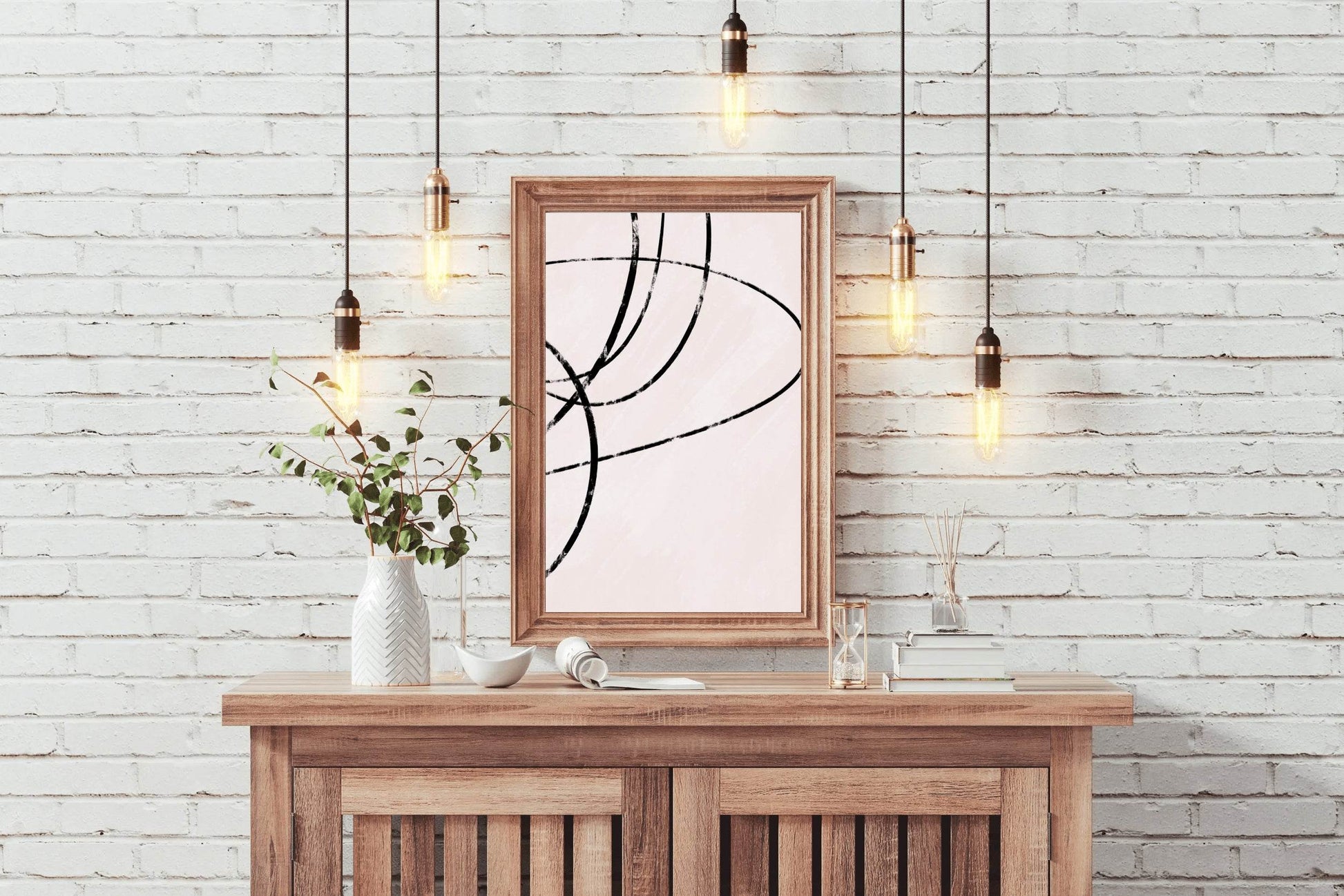 Abstract Oval Lines Wall Art - beink online art store