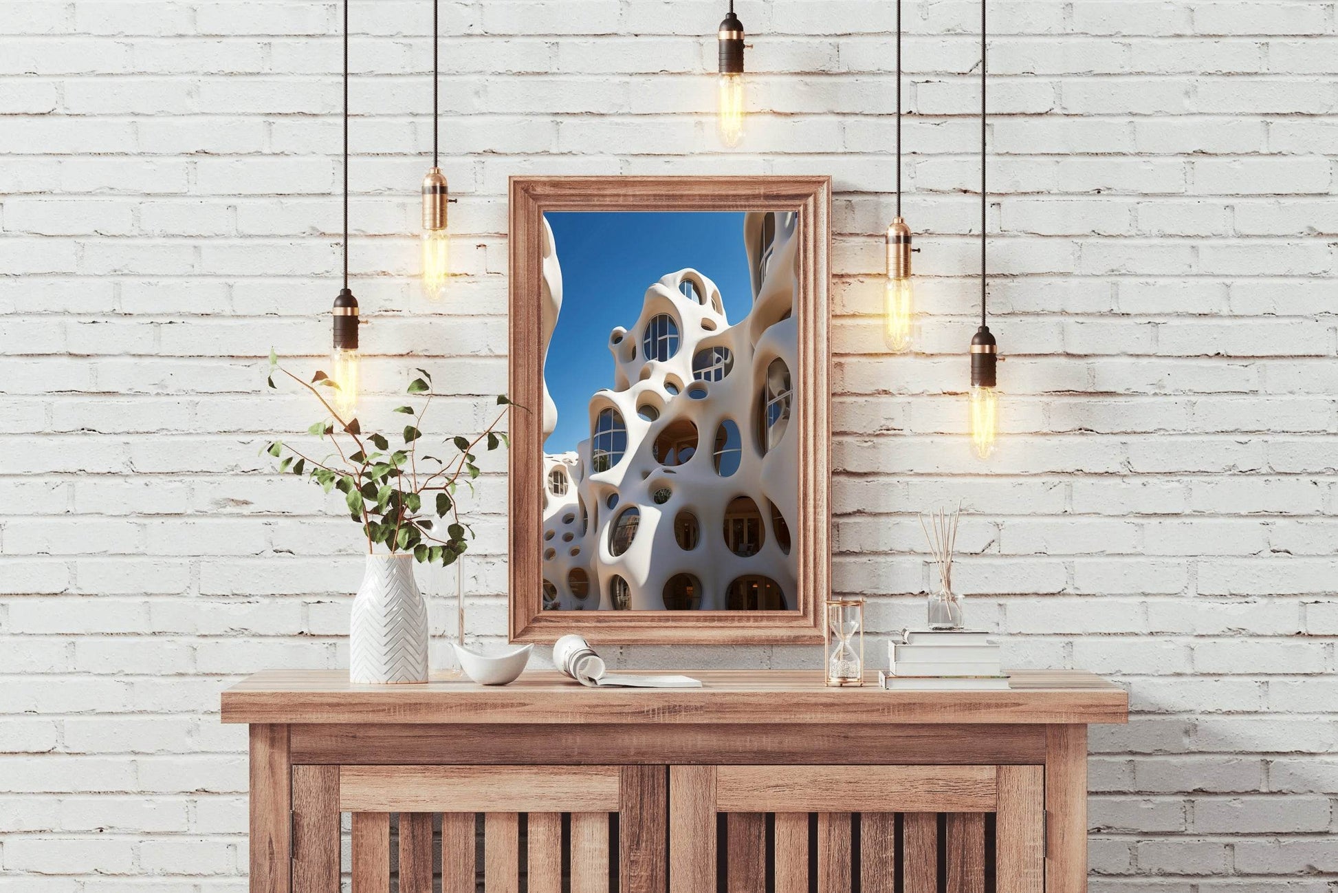 Stacked Houses In South Wall Art - beink online art store