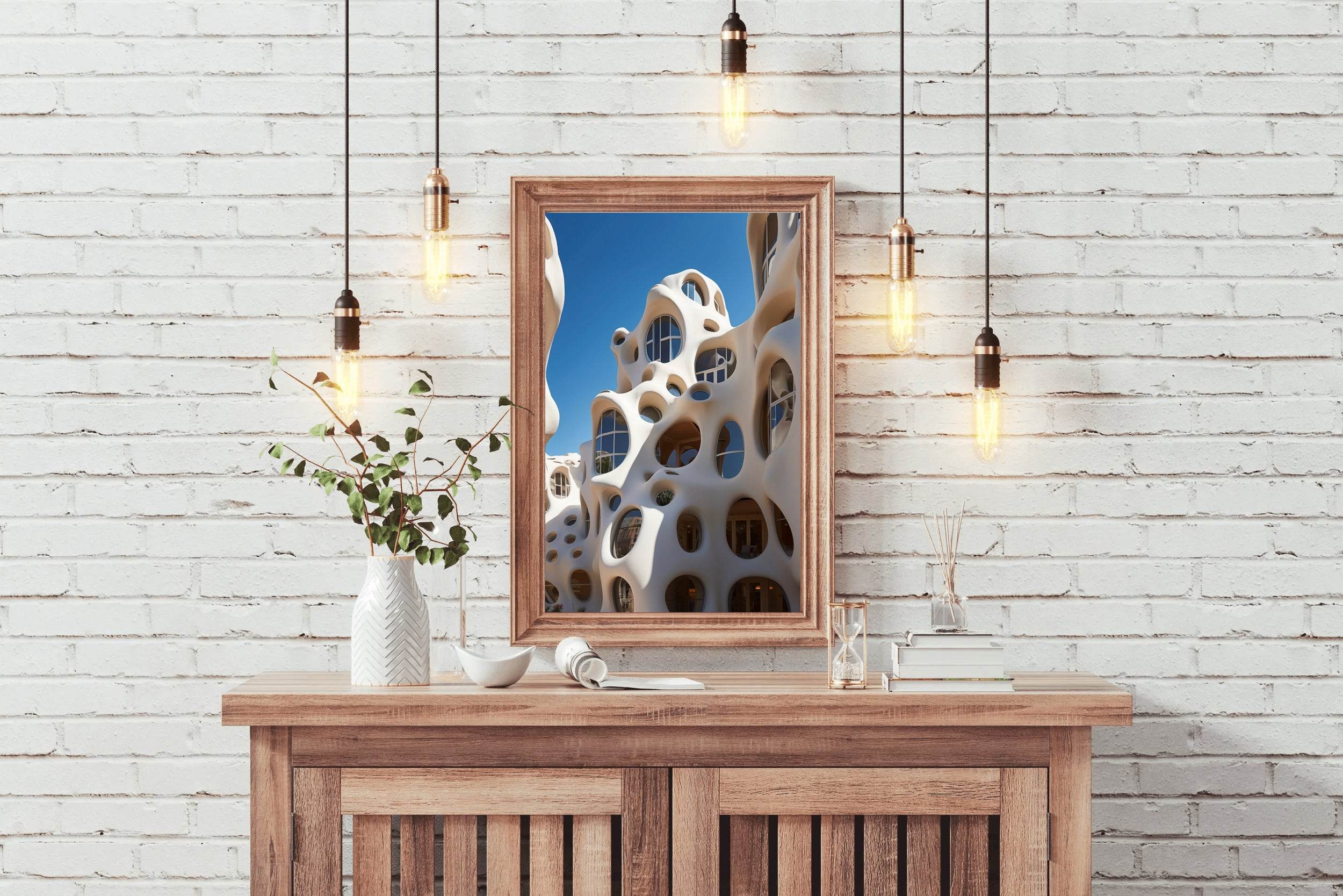 Stacked Houses In South Wall Art - beink online art store