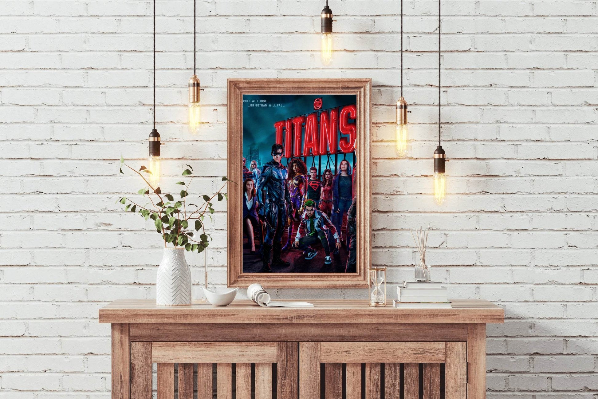 TITANS Heros on Roof Wall Art - beink online art store