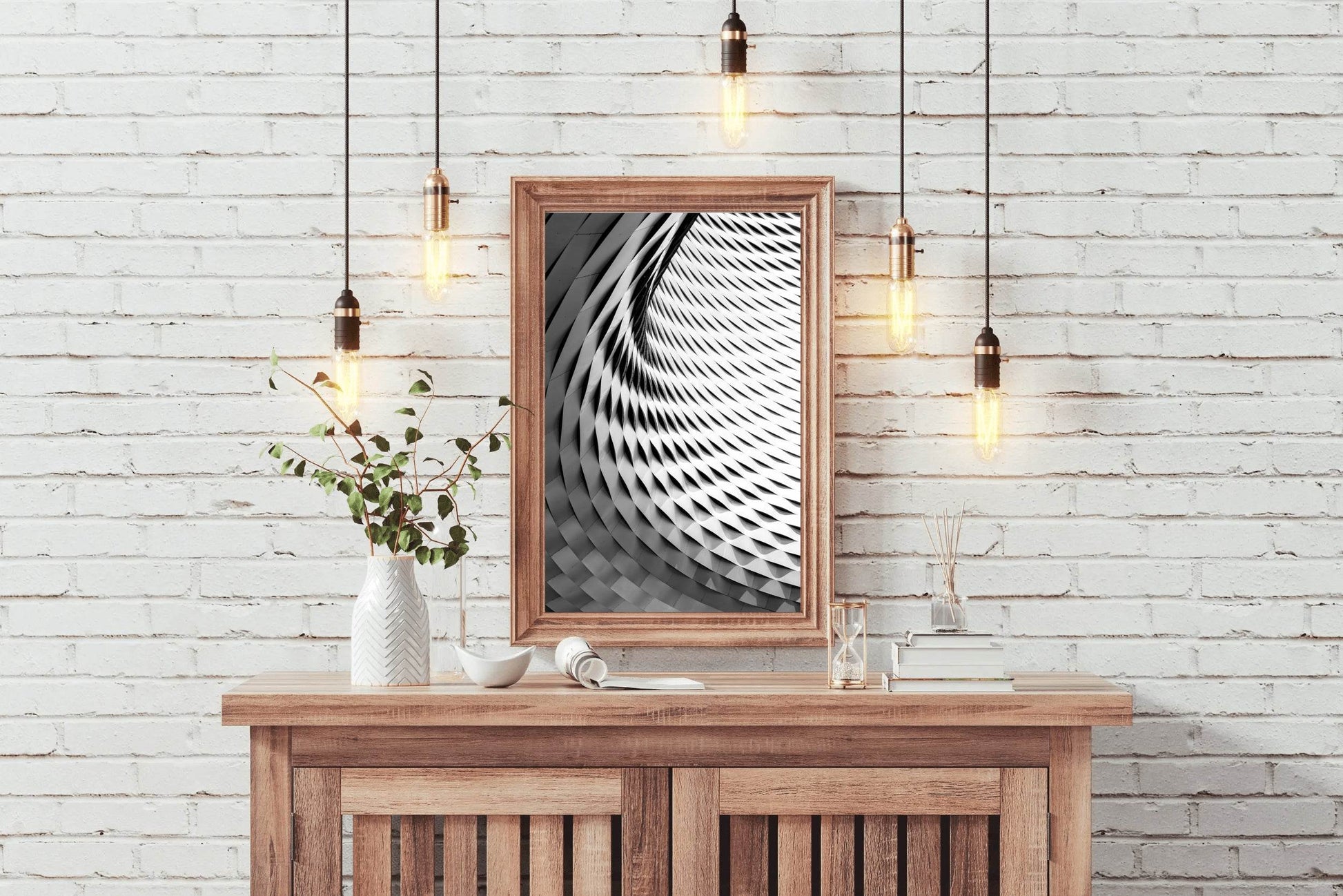 White Architecture Abstract Wall Art - beink online art store