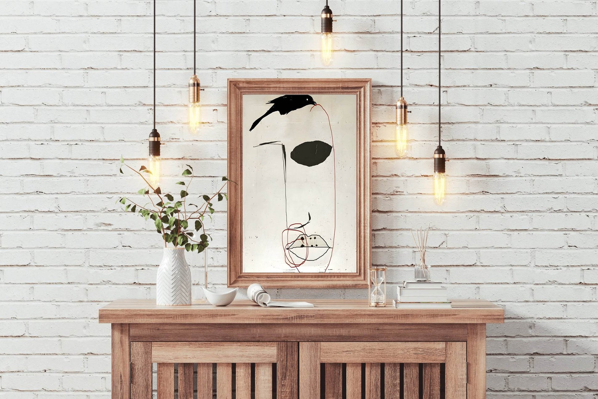 Masked Figure-Mysterious Appearance Wall Art - beink online art store