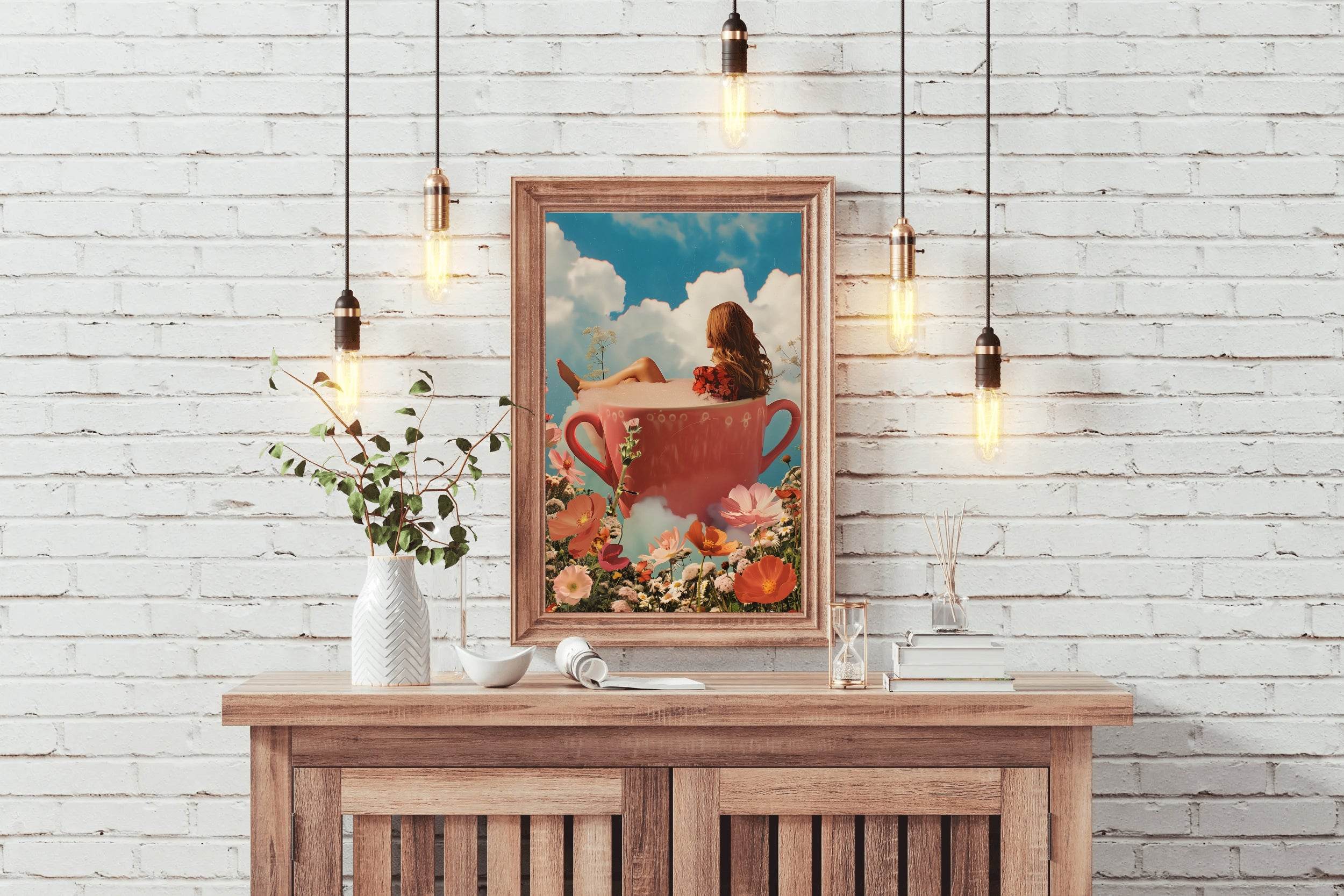 Photo Of A Girl in A Cup Wall Art - beink online art store