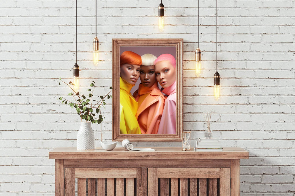 European Style Fantasy Hairstyle Wall Art - beink online art store