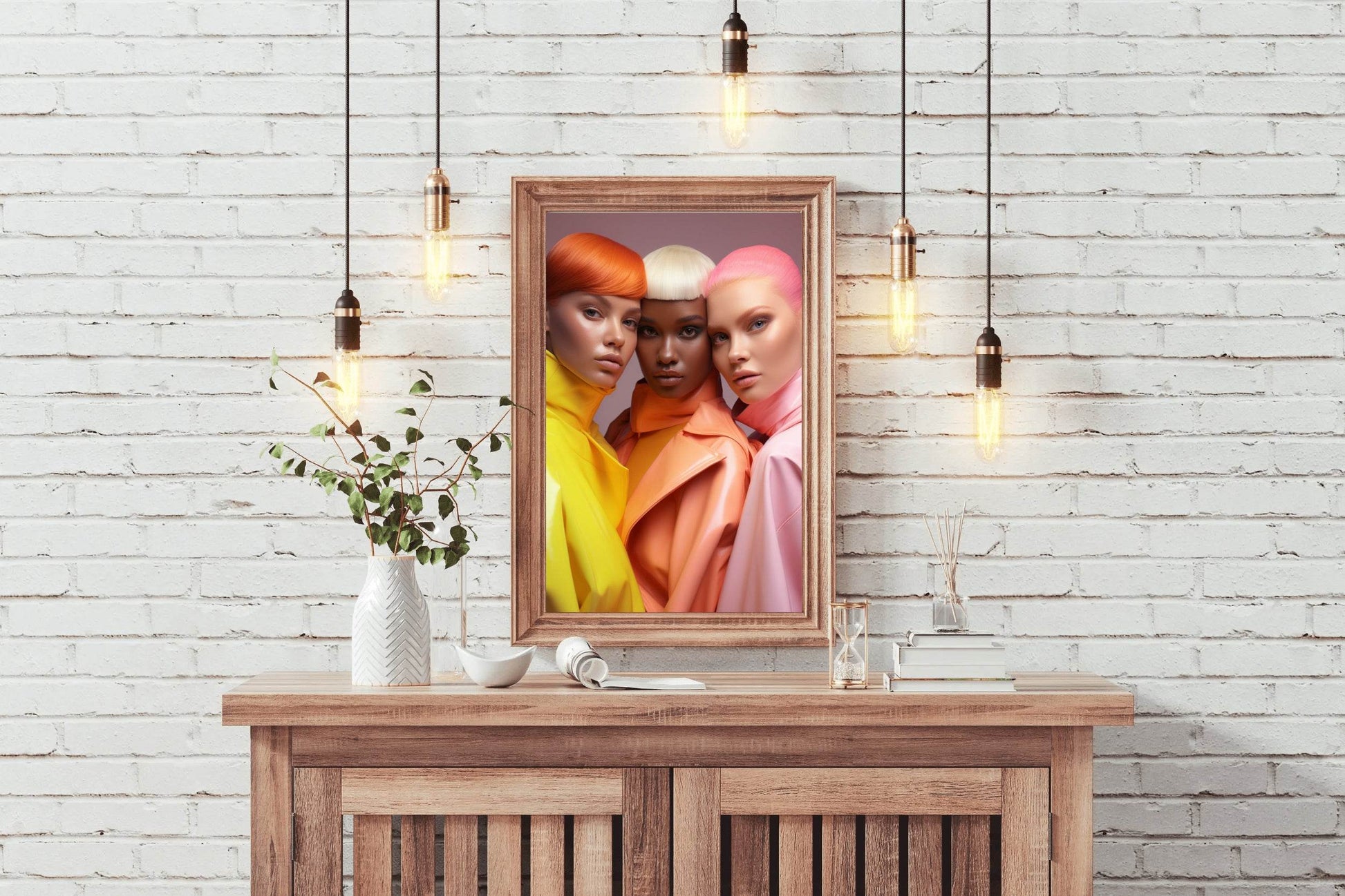 European Style Fantasy Hairstyle Wall Art - beink online art store