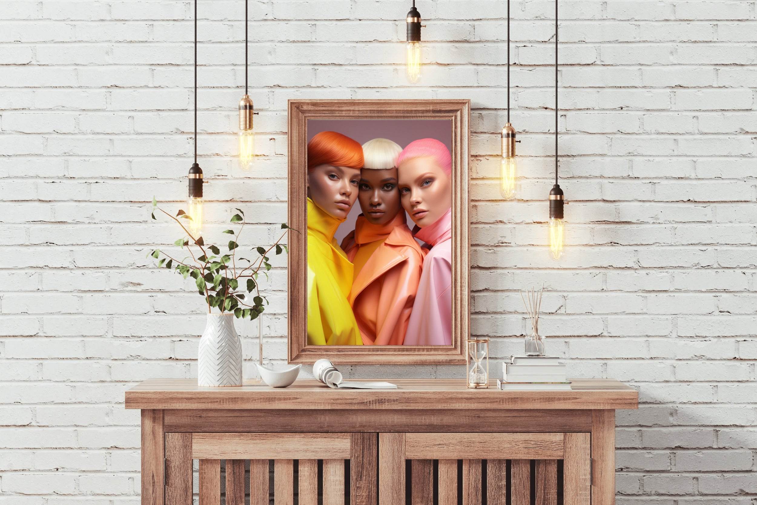 European Style Fantasy Hairstyle Wall Art - beink online art store