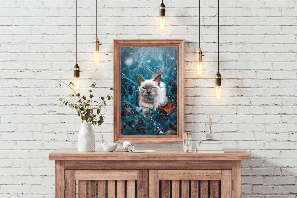 Siamese Cat Animal Wall Art - beink online art store