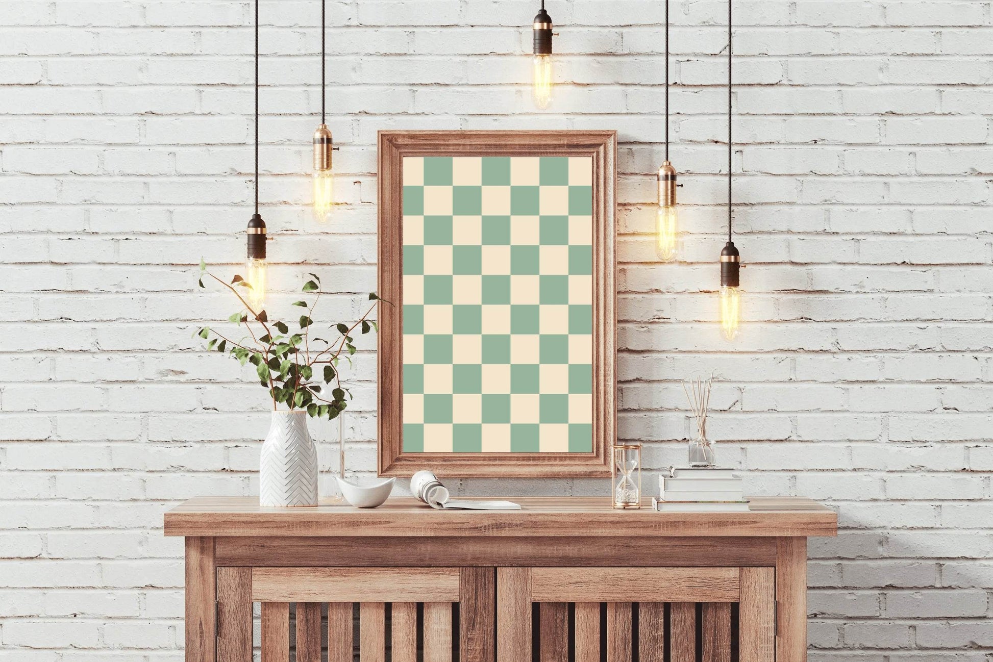 Painting Green Blocks - beink online art store