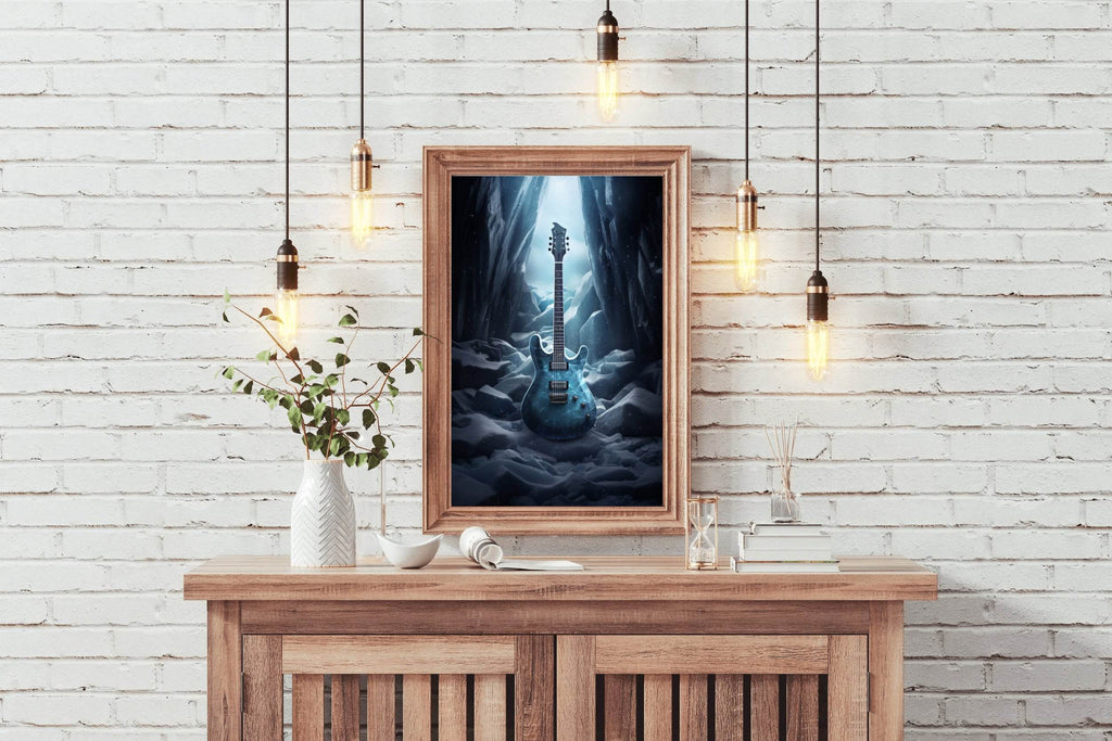 Ice Age Violin Wall Art - beink online art store