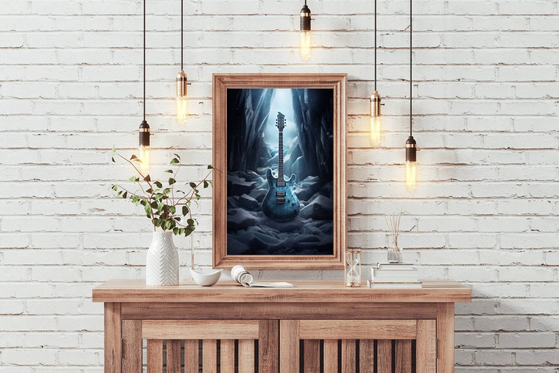 Ice Age Violin Wall Art - beink online art store