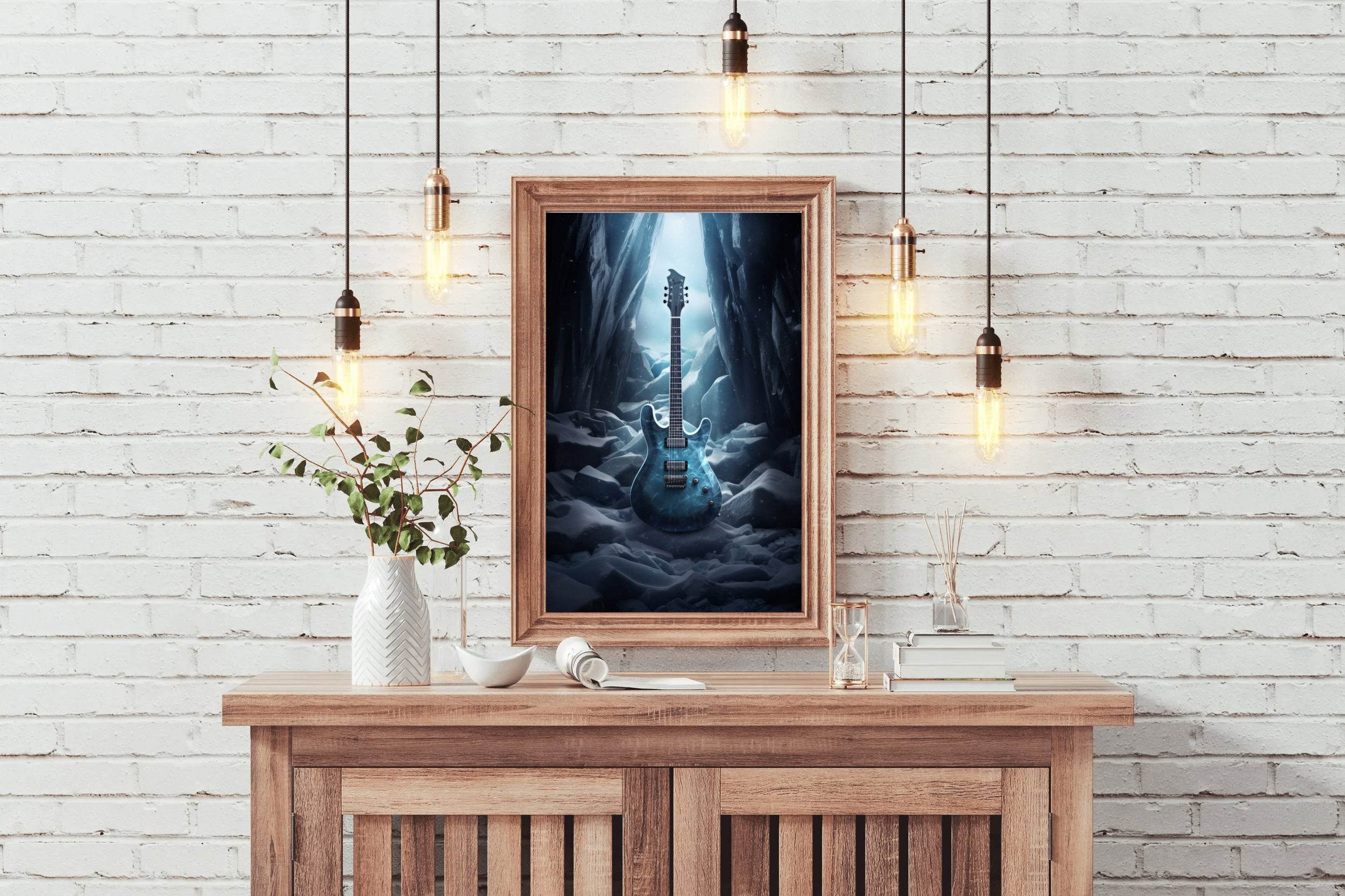 Ice Age Violin Wall Art - beink online art store