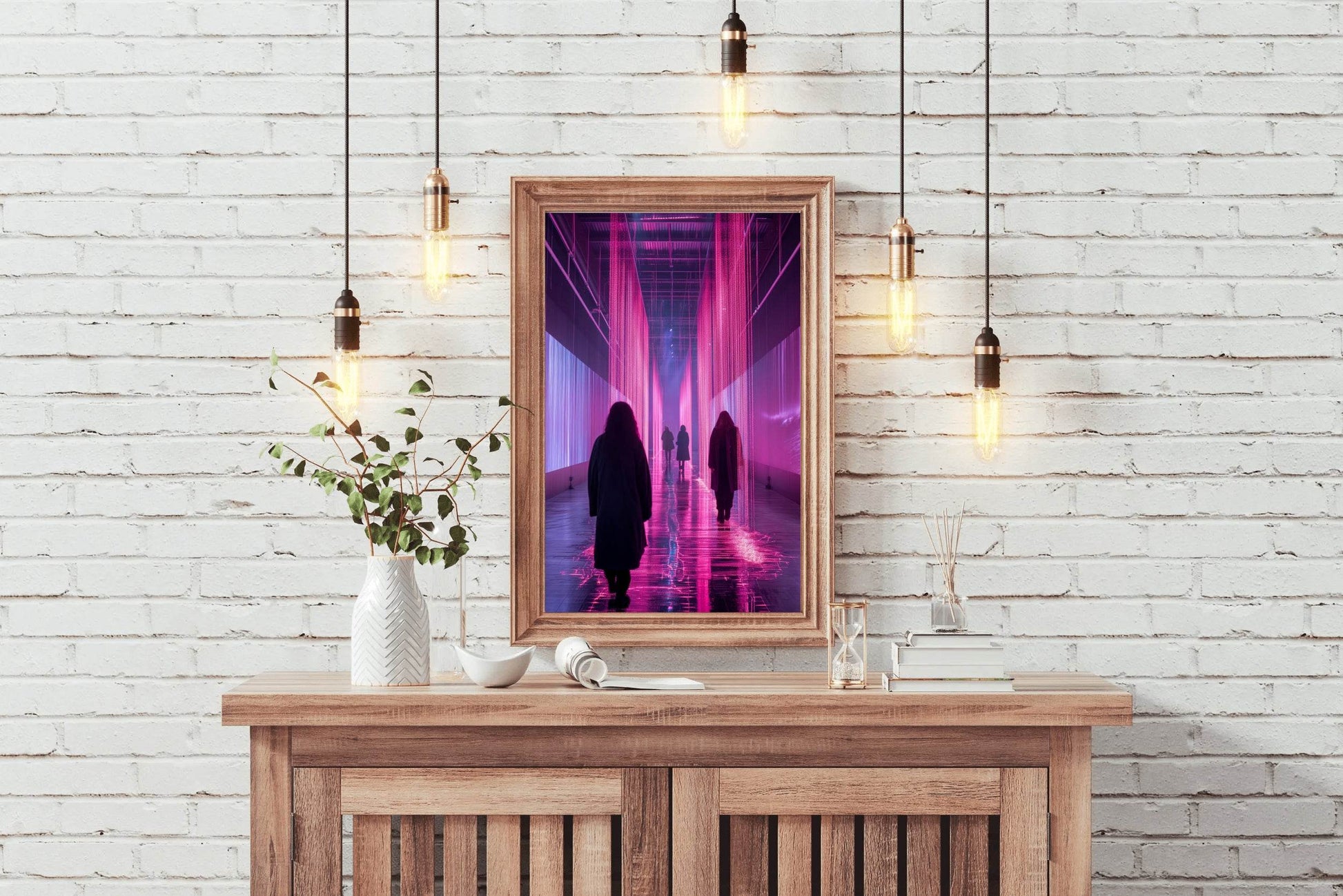 Pink Rain Wall Art - beink online art store