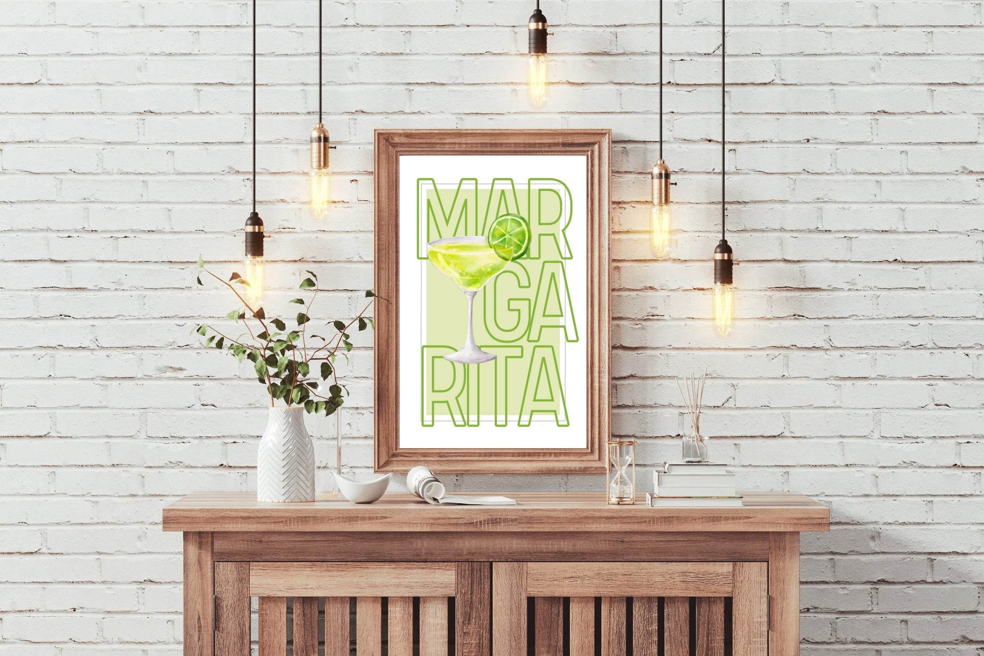Margarita & limon Cocktail Wall Art - beink online art store