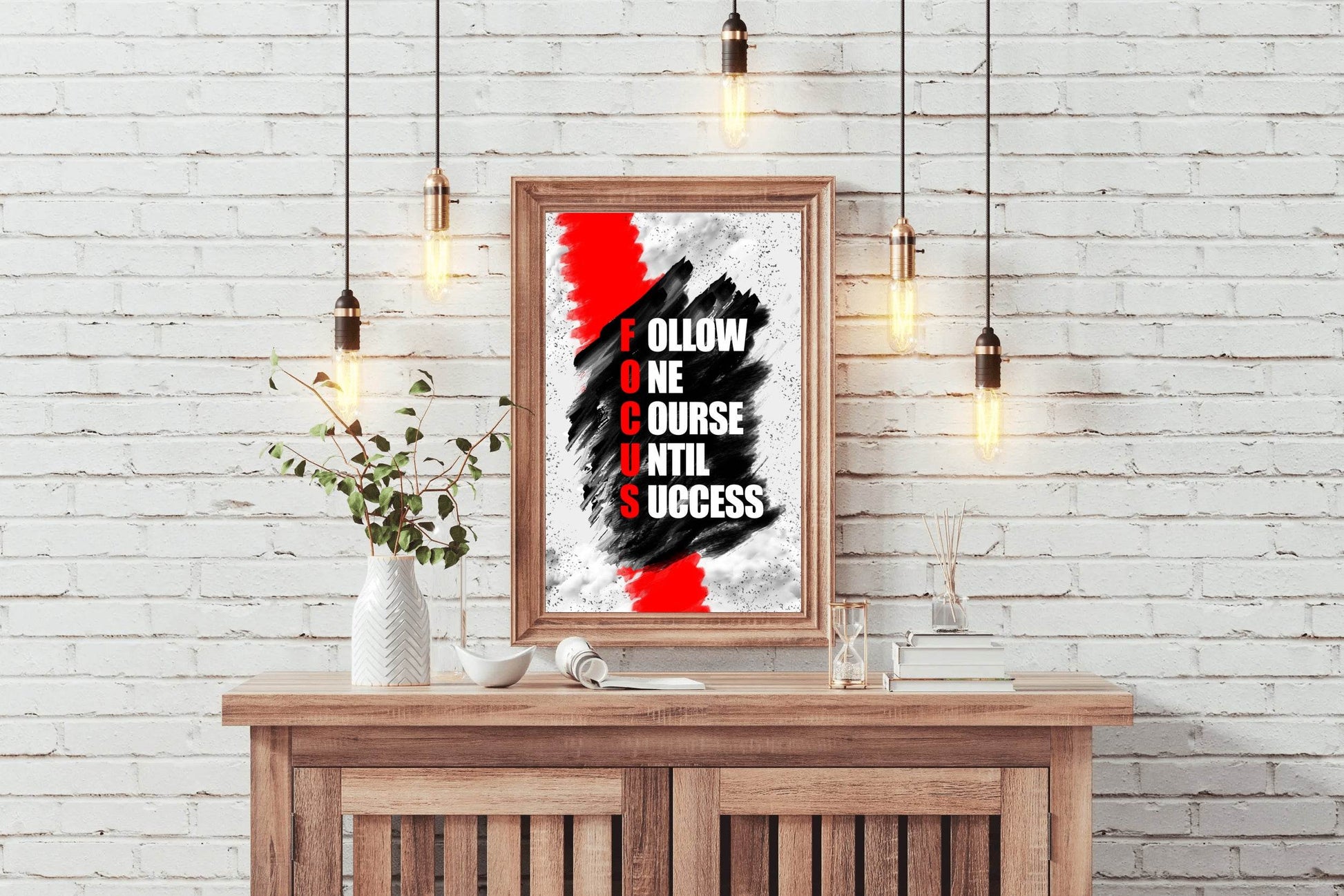 Focus Motivational Quote Wall Art - beink online art store