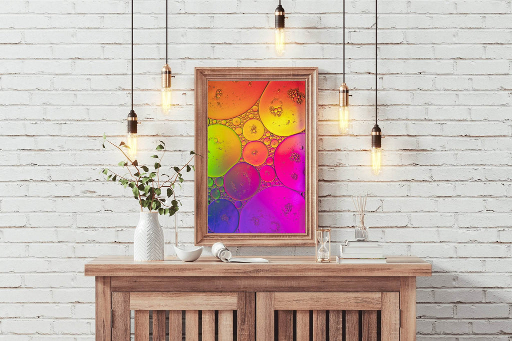 Bubbles Gradient Abstract Wall Art - beink online art store