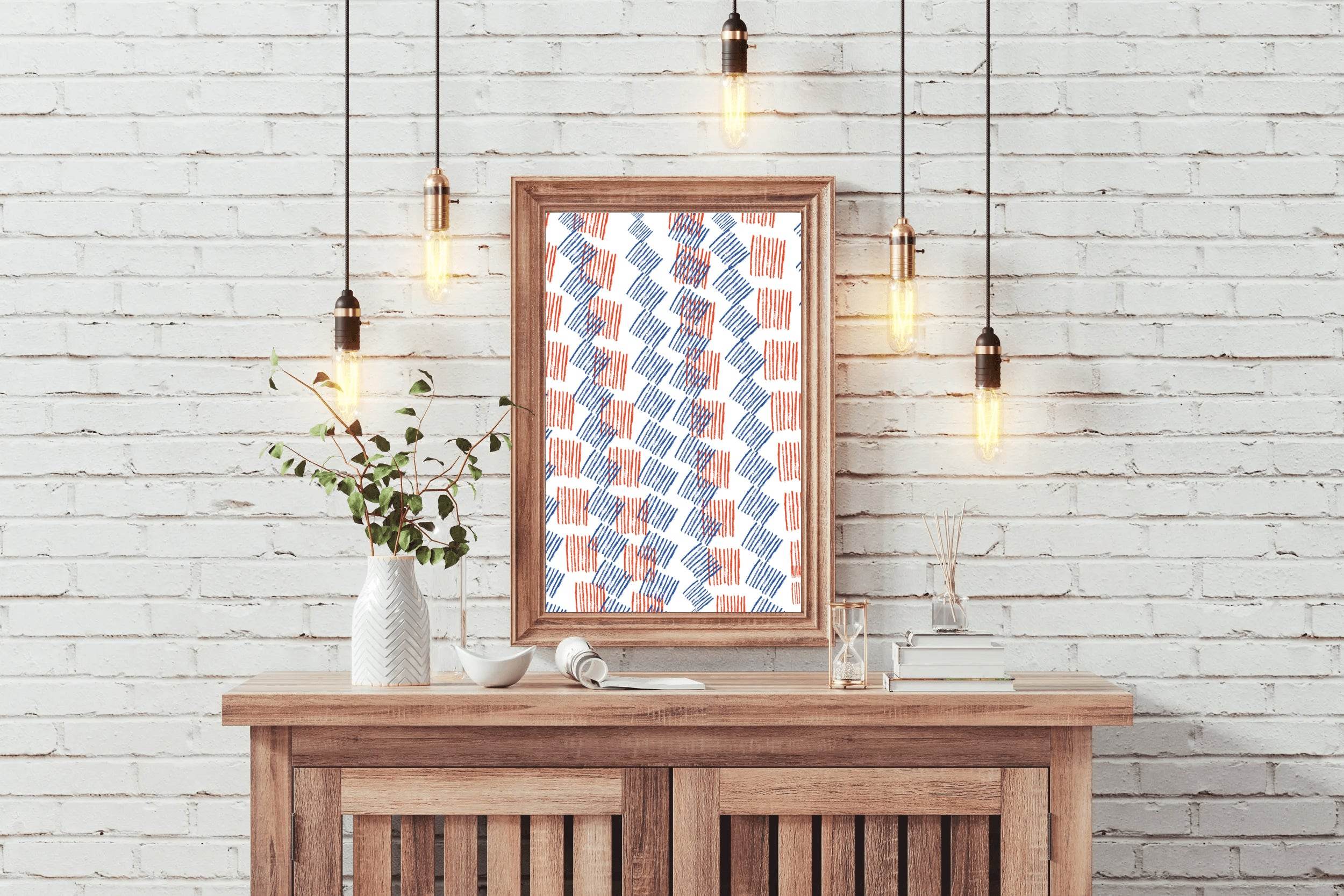 Vector Geometric Pattern Wall Art - beink online art store