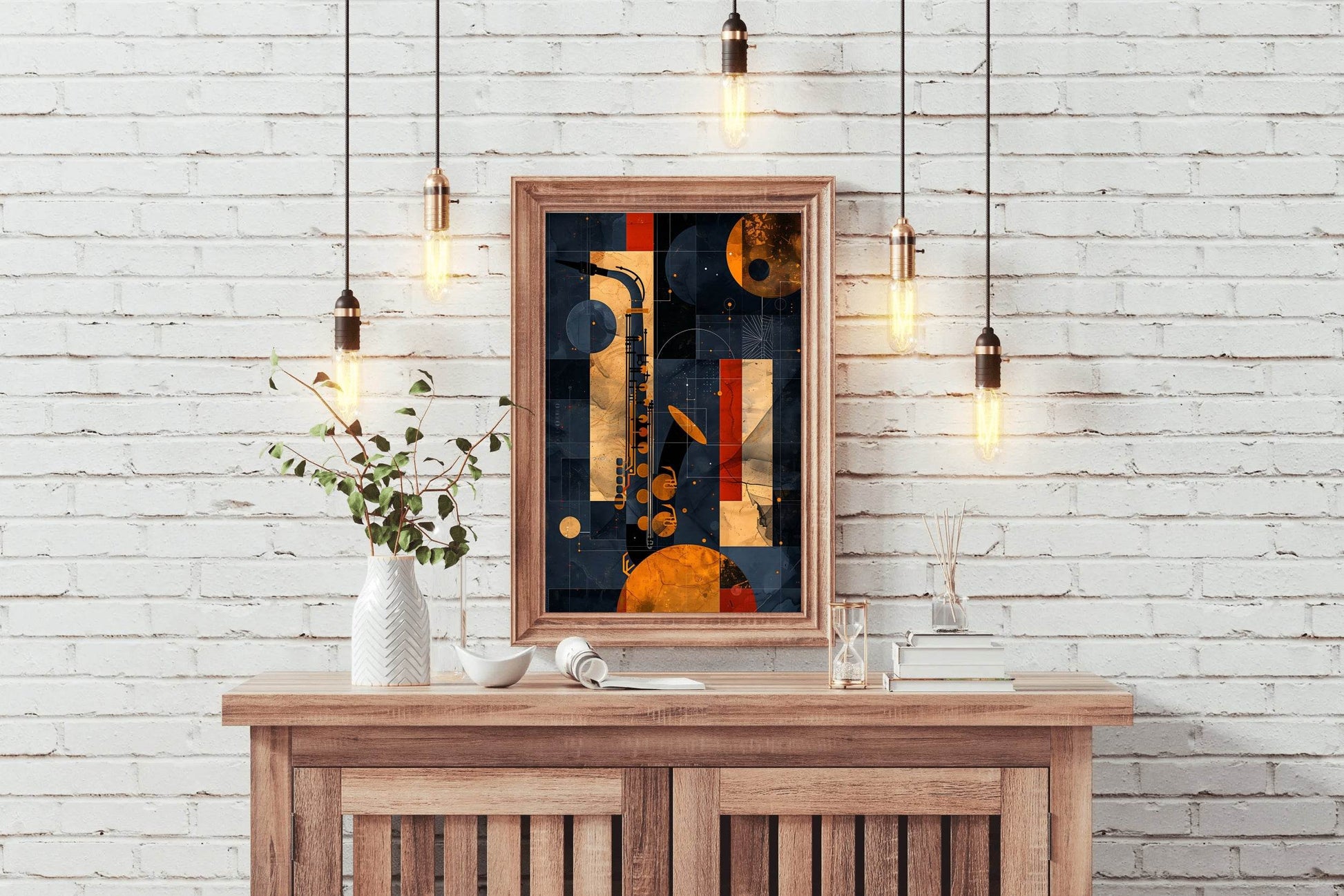 Saxophone Oil Painting Wall Art - beink online art store