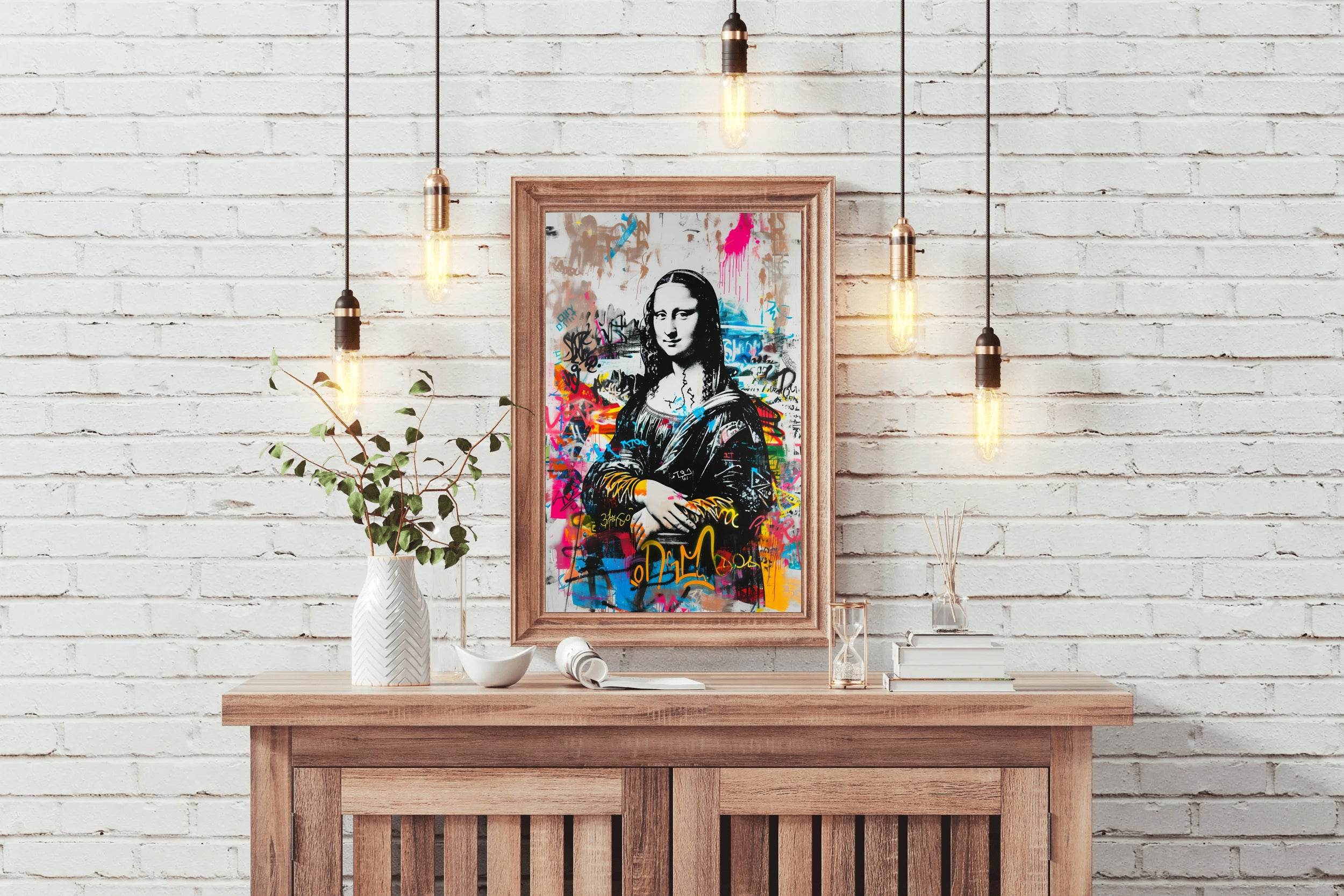 Mona Lisa Graffiti Style Wall Art - beink online art store