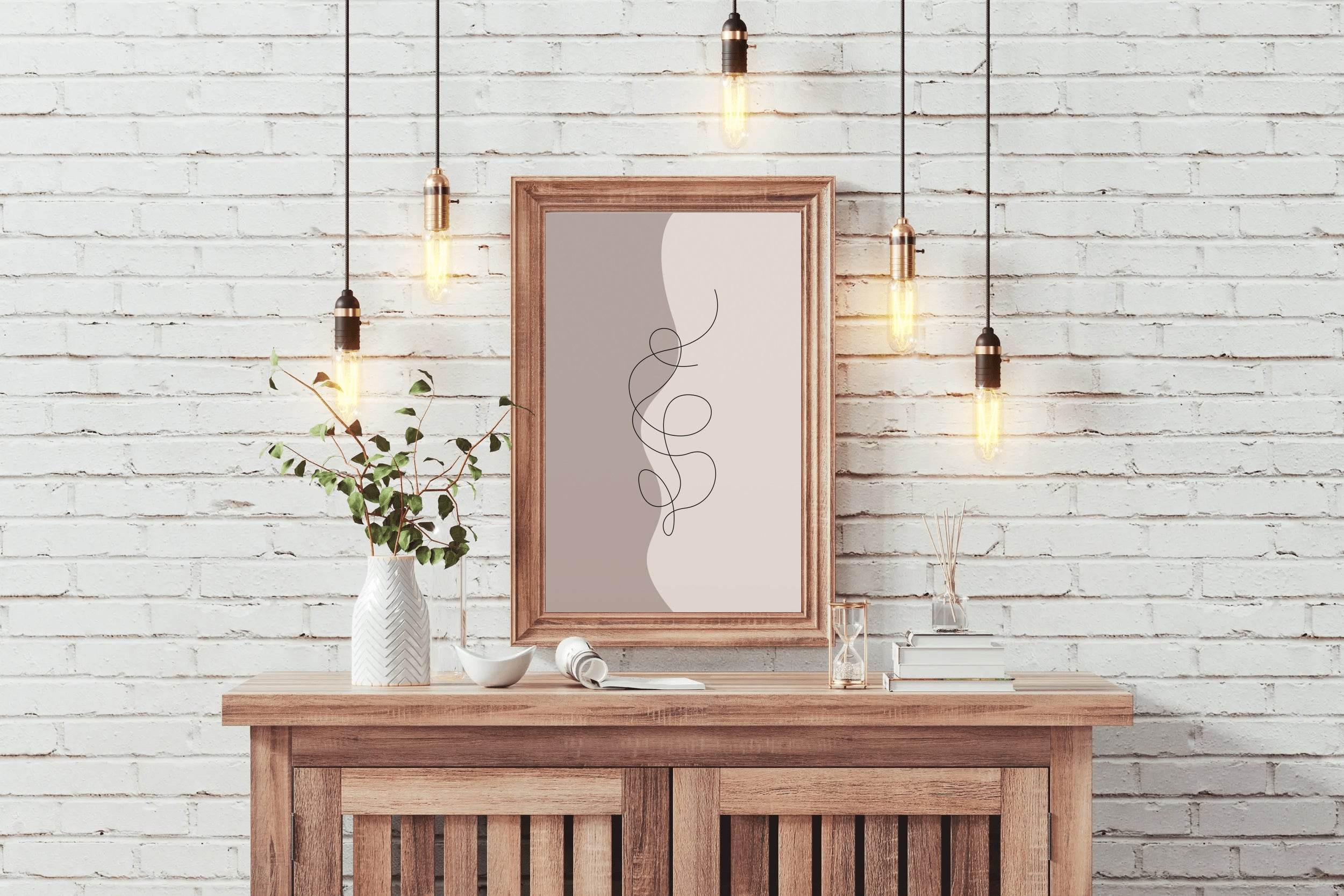 Boho Lines Poster Wall Art - beink online art store