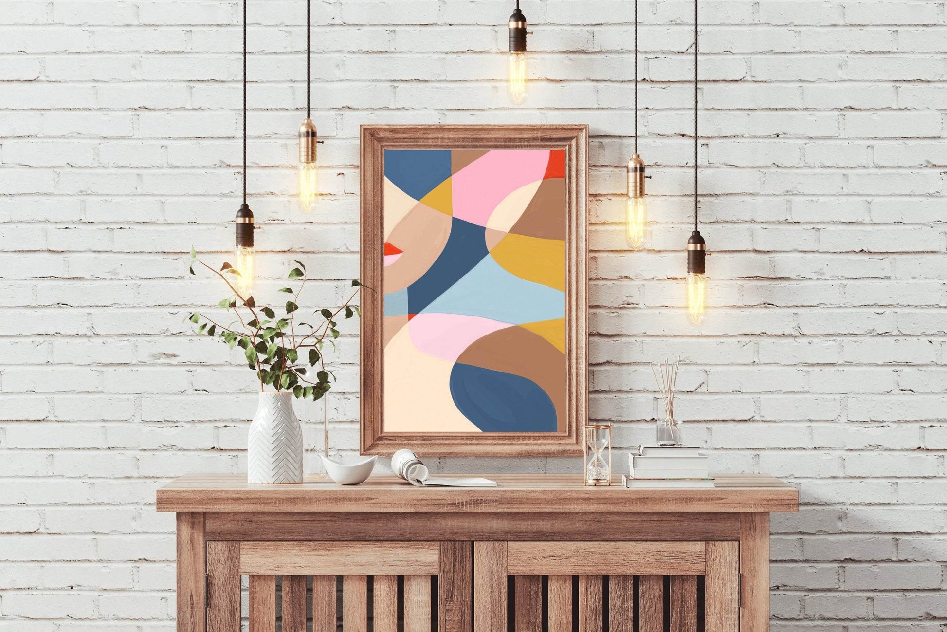 Abstract Colorful Wallpaper Wall Art - beink online art store