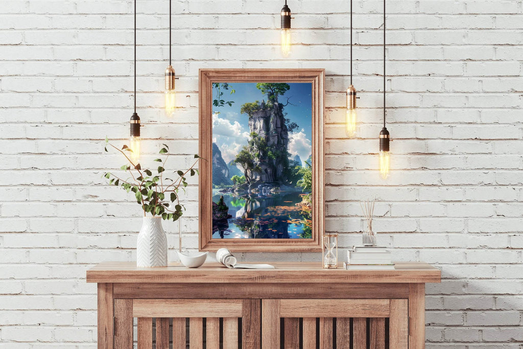Emerald Lake Trees Wall Art - beink online art store