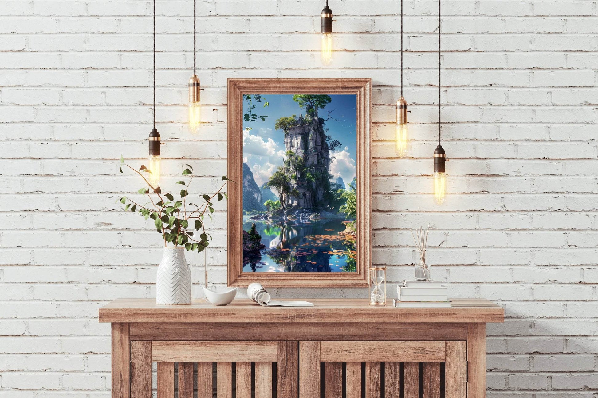 Emerald Lake Trees Wall Art - beink online art store