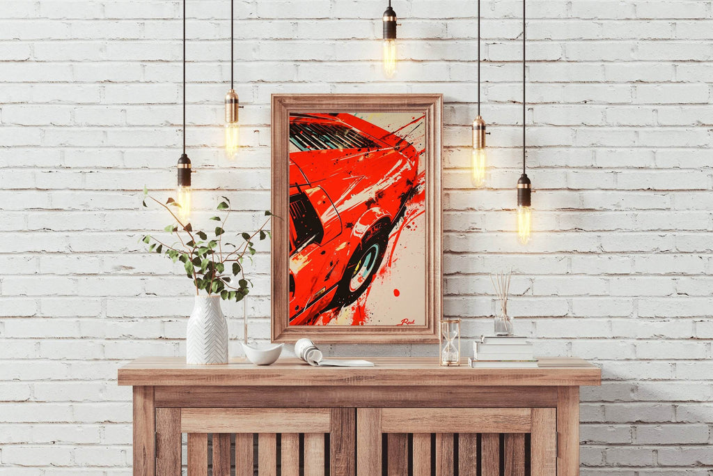 Rear View Ferrari458 Wall Art - beink online art store