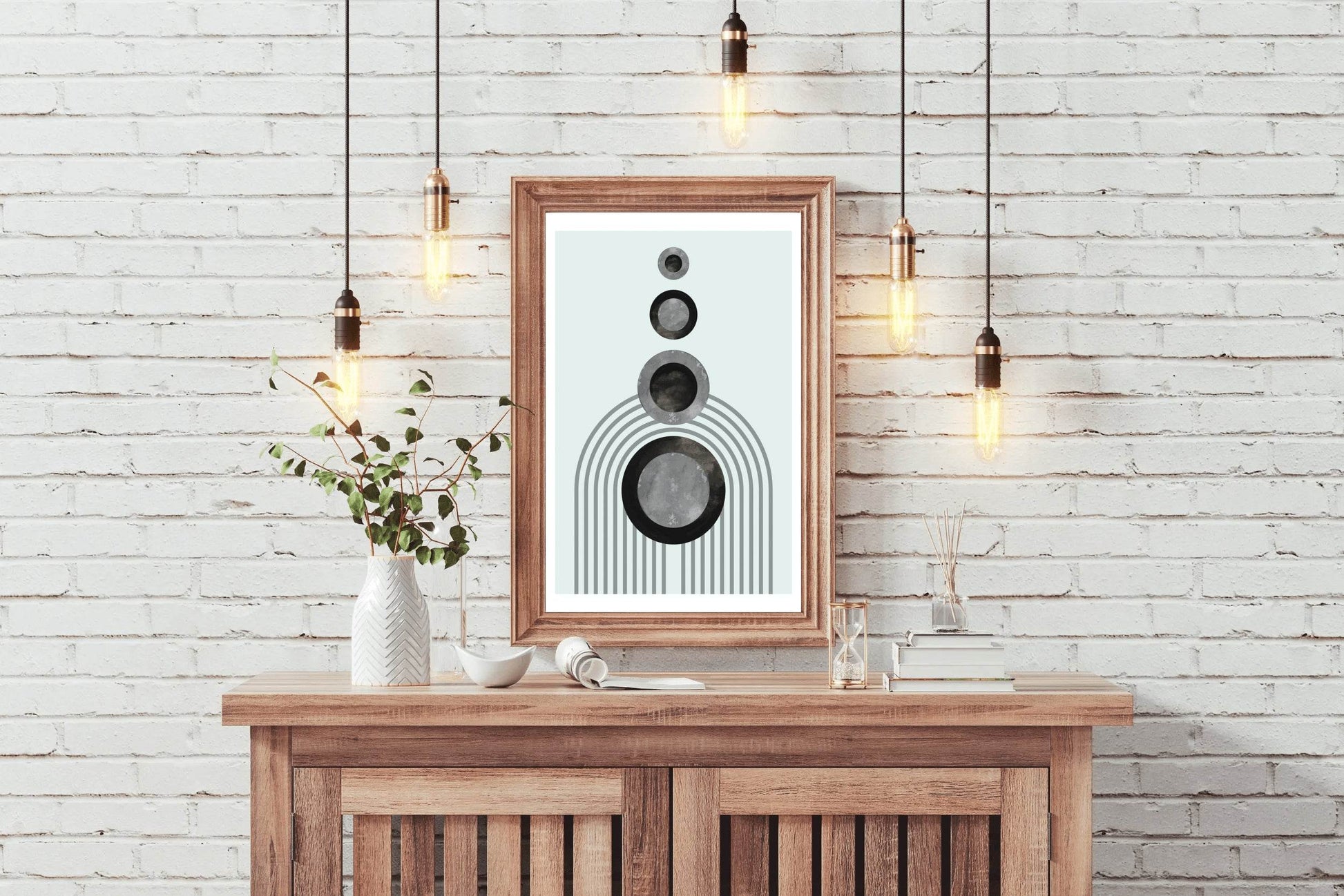 Geometric Circle Abstract Wall Art - beink online art store
