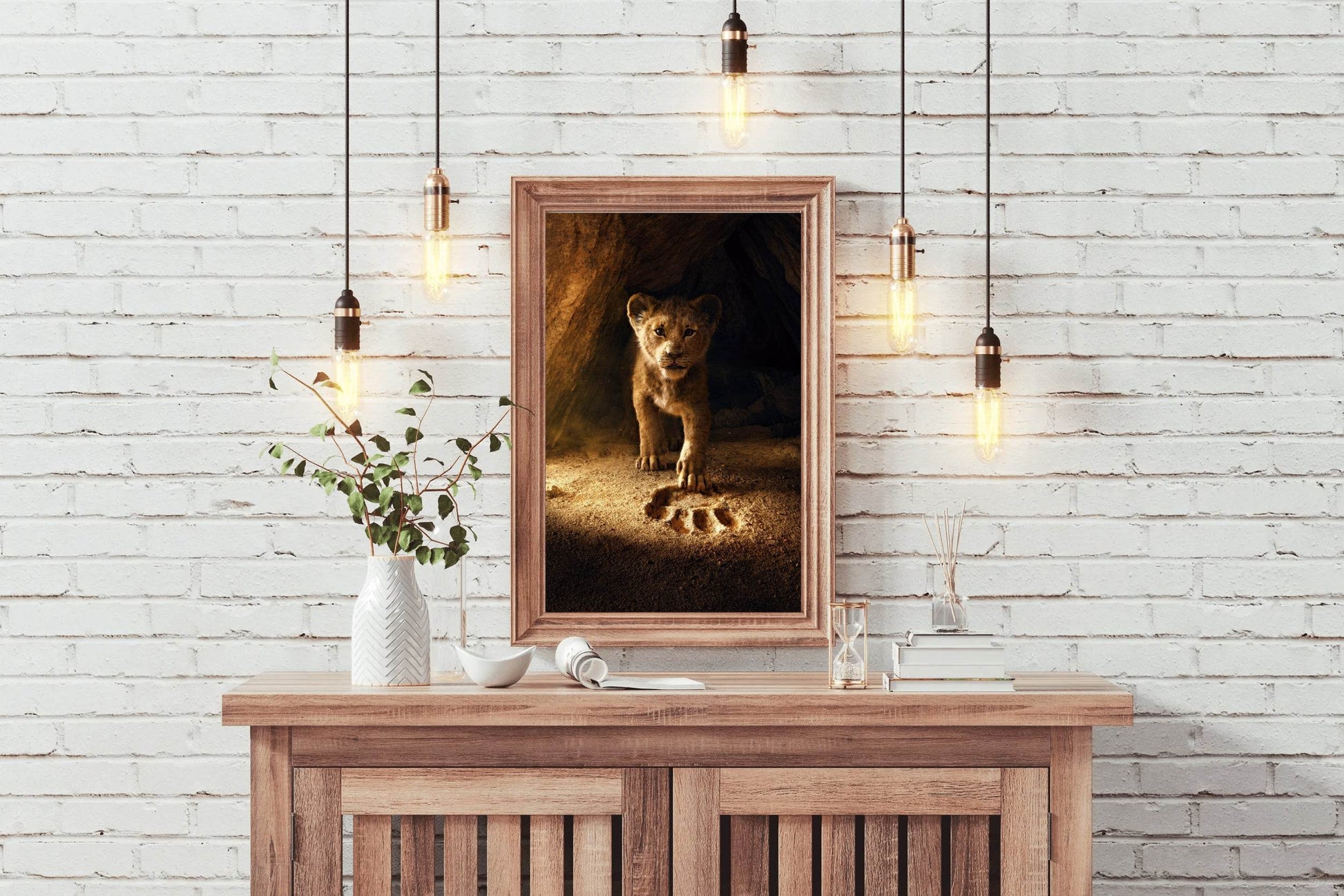 The Lion King Cub in Cave Wall Art - beink online art store
