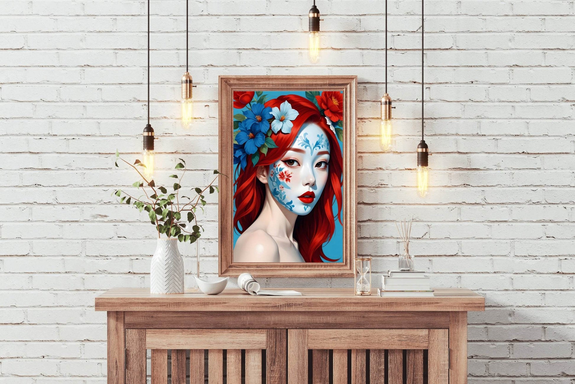 Asian Lady with Special Makeup Wall Art - beink online art store
