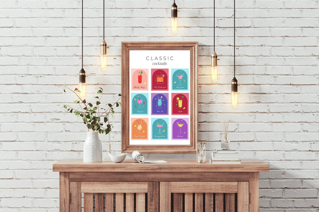 Classic Cocktail Wall Art - beink online art store