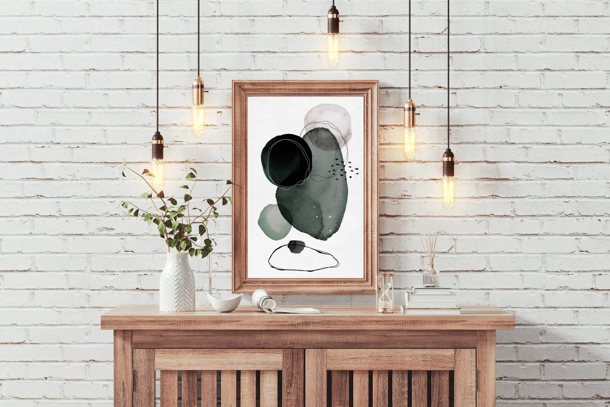 Water Color Shapes Abstract Wall Art - beink online art store