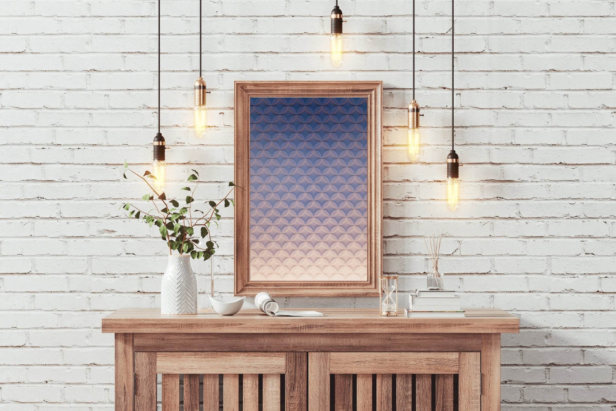 Check Pattern Abstract Wall Art - beink online art store