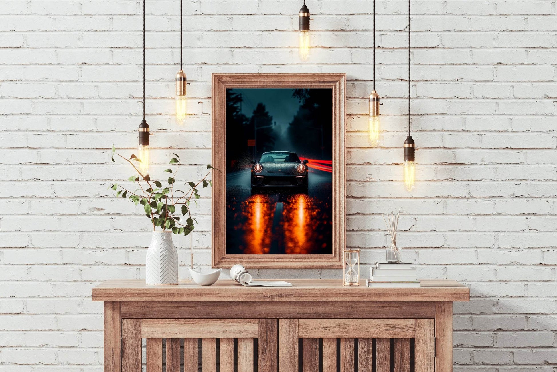 Dark Green Porsche 911 RS Wall Art - beink online art store