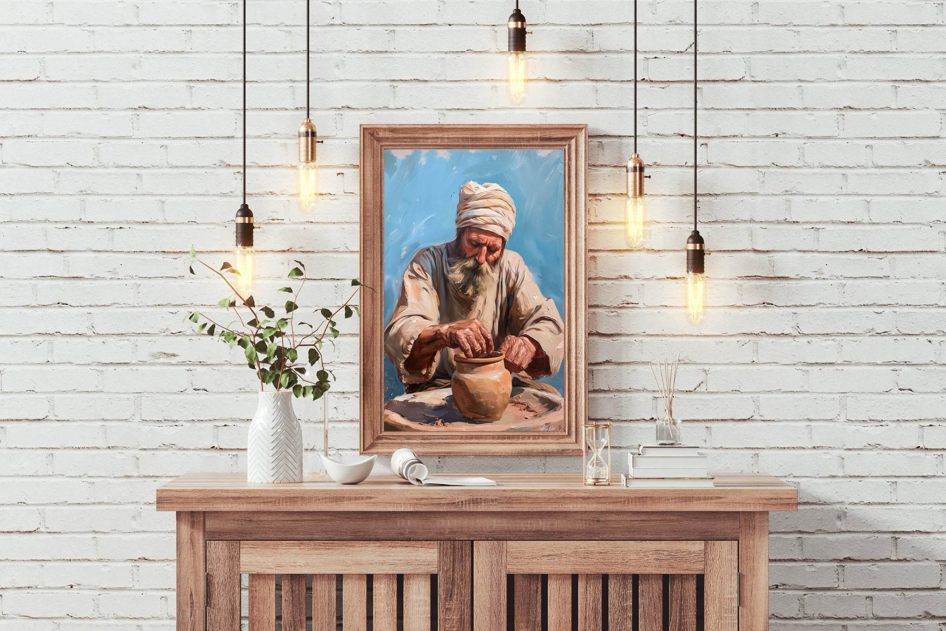 Old Potter Painting Wall Art - beink online art store