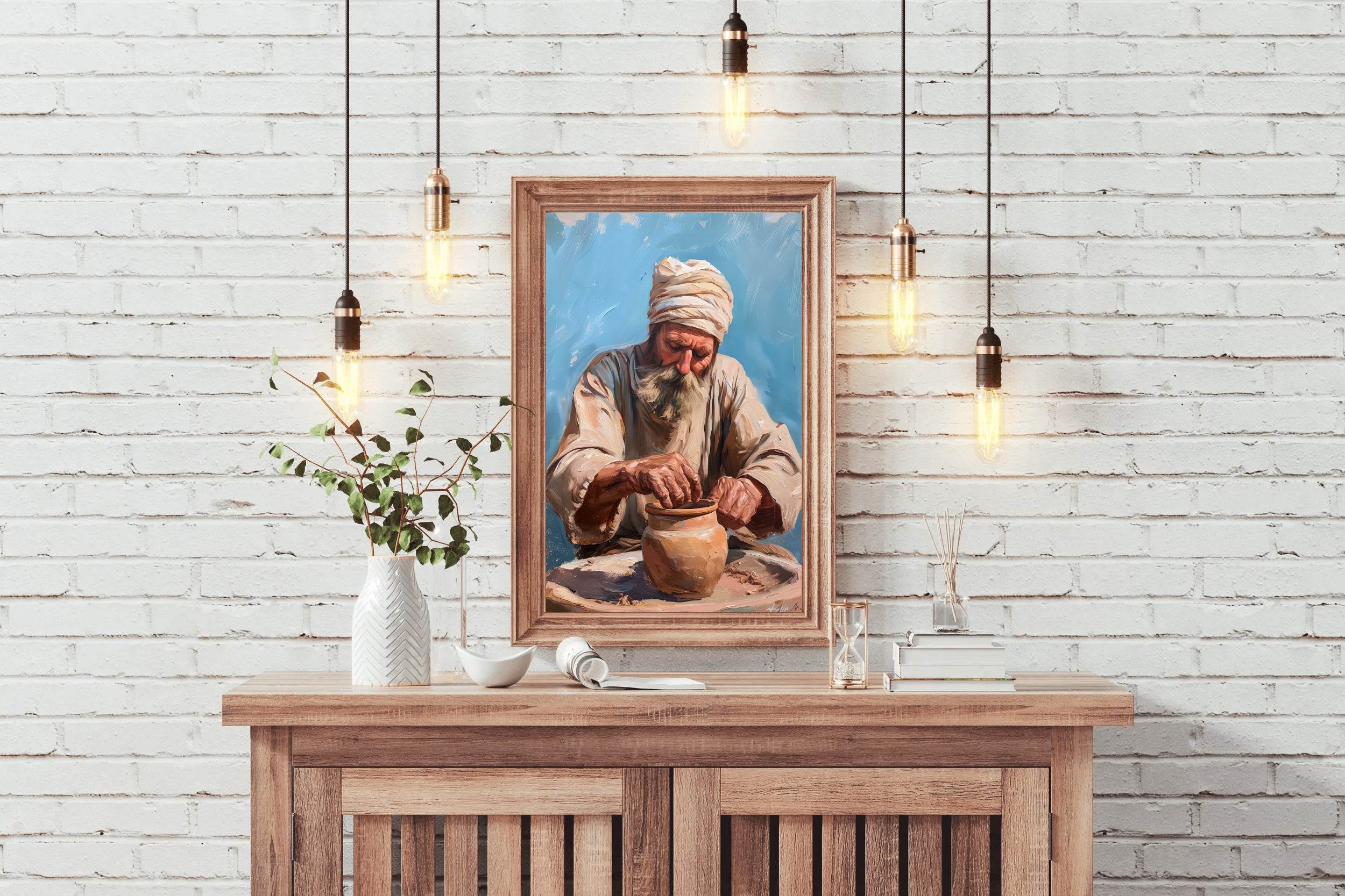 Old Potter Painting Wall Art - beink online art store